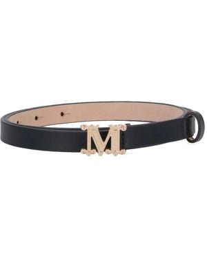 Max Mara Leather Belt - White