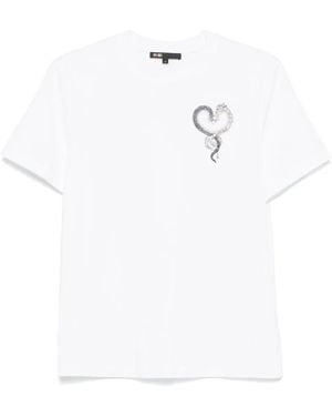 Maje T-Shirt Con Ricamo - Bianco