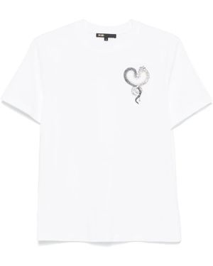 Maje エンブロイダリー Tシャツ - ホワイト