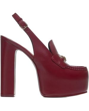 Gucci ホースビット プラットフォームパンプス - レッド