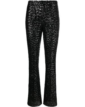 Oséree Wide-Leg Trousers Embellished With Sequins - Black