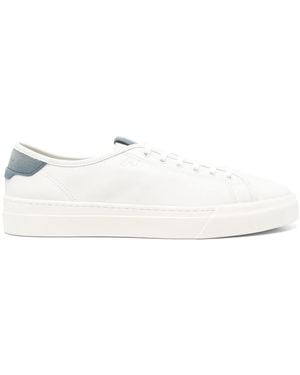 Santoni レザースニーカー - ホワイト