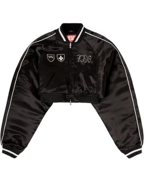 DIESEL G-Ospel-Cp Appliqué Zipped Jacket - Black