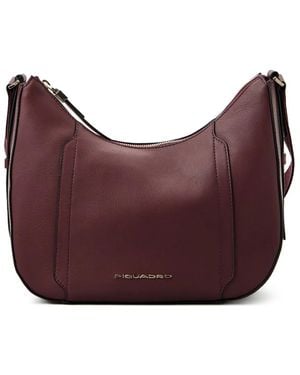 Piquadro Bolso De Hombro De Piel - Morado