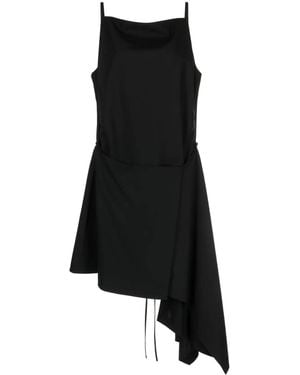 Juun.J Ärmelloses Minikleid Mit Asymmetrischem Saum - Schwarz