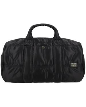 Porter-Yoshida and Co Tanker Logo-Patch Holdall - Black