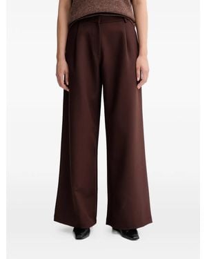 Sessun Wide-Leg Trousers - Brown