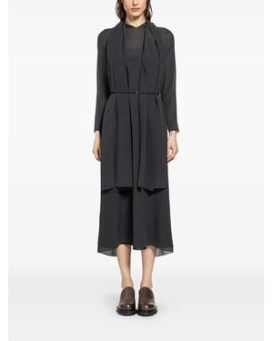 The Row Amede Midi Dress - Black