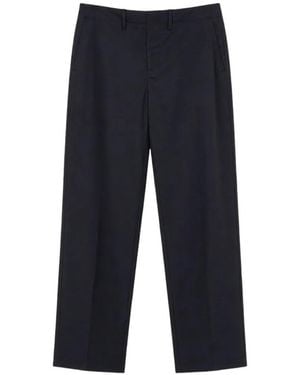 Rier Pantalon Rustic En Laine - Blue