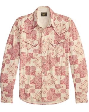 RRL Hemd mit Paisley-Print - Pink