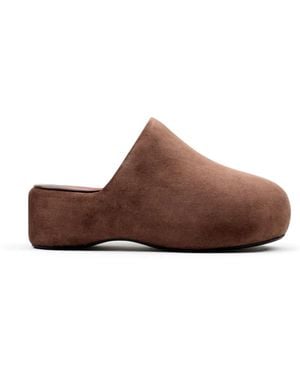 Simon Miller Bubble Suede Mules - Brown