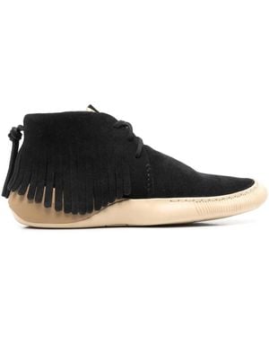 Visvim Botas Desierto Con Flecos - Negro