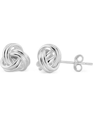 Auree Onslow Double Knot Earrings - White