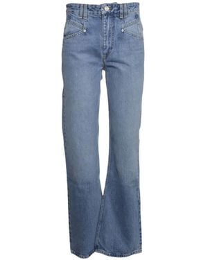 Isabel Marant Belvia-Gz Straight-Leg Jeans - Blue
