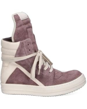 Rick Owens Geobasket High-Top Sneakers - Pink