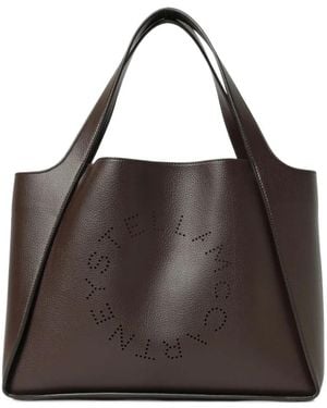 Stella McCartney Tote Bag Mit Logo - Braun
