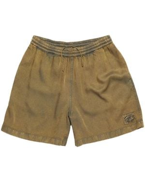 Acne Studios Logo-Patch Swim Shorts - Green