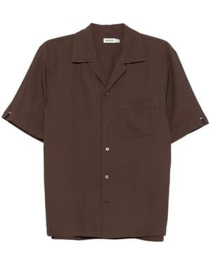 Jonathan Simkhai Short-Sleeve Camp-Collar Shirt - Black