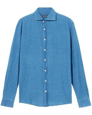 Brooks Brothers Chambray Button-Up Shirt - Blue