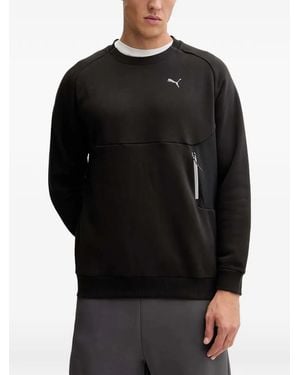 PUMA Tech Logo-Print Sweatshirt - Black
