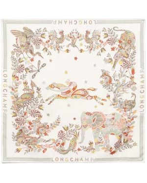 Longchamp Forêt Scarf 90 - Natural