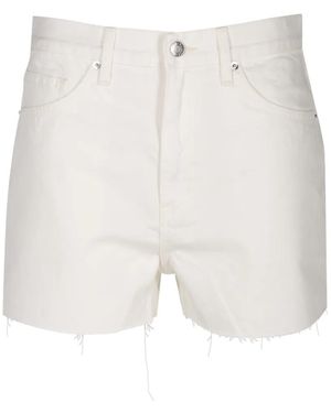 Nili Lotan Cobain Denim Shorts - White