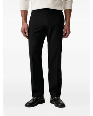 ARMANI EXCHANGE Pressed-Crease Tailored Pants - Black