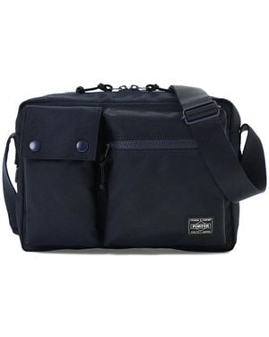 Porter-Yoshida and Co Zip Pocket Shoulder Bag - Blue
