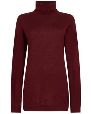 Malo Turtleneck Jumper - Red