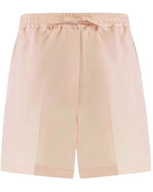 Umit Benan Julian Paradiso Silk Shorts - Natural