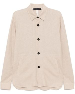 Harris Wharf London Overhemd Met Lange Mouwen - Naturel