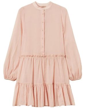 Twinset Ruffled Shirt Dress - Pink