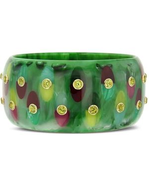 Mark Davis 18K Bakelite Peridot Bracelet - Green