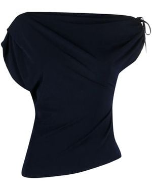 Talbot Runhof Blusa Asimmetrica