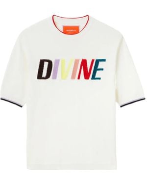 La DoubleJ Divine Embroidered T-Shirt - White