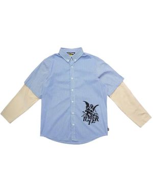 Iuter Chemise Angel Double À Rayures - Bleu