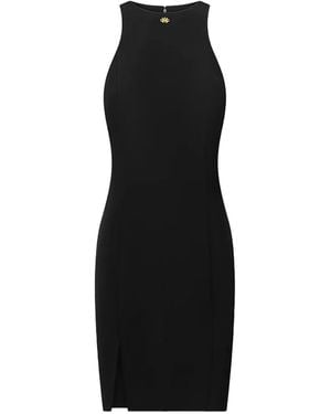 Amiri Halter-Neck Logo-Detail Mini Dress - Black