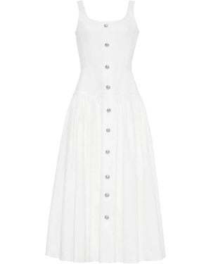 Adam Lippes Cassie Midi Dress - White