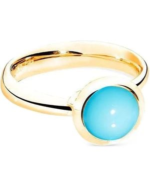 Tamara Comolli 18K Small Bouton Ring - Blue