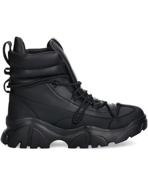 EA7 Botines con cordones - Negro