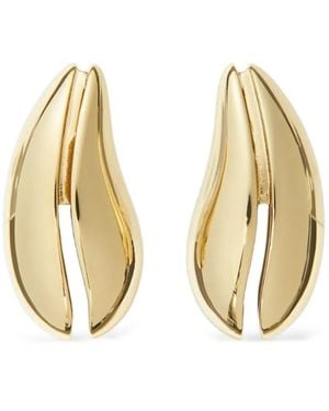 Tory Burch Wave Mini Earrings - Natural