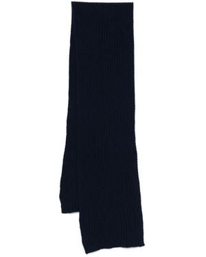 Dell'Oglio Ribbed Scarf - Blue