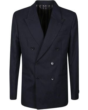 Etro Double-Breasted Blazer - Blue