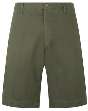 Fedeli Pressed-Crease Chino Shorts - Green