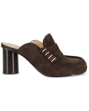 JW Anderson 80Mm Penny-Strap Mules - Brown