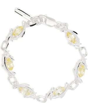 SWEETLIMEJUICE Eryn Crystal-embellished Bracelet - White