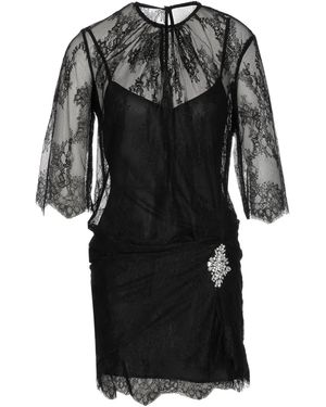 Liu Jo Short Chantilly Lace Dress - Black