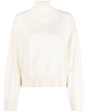P.A.R.O.S.H. Roll-Neck Cashmere Jumper - White