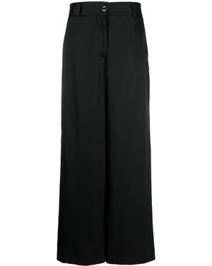 Jil Sander ハイウエスト ワイドパンツ - ブラック