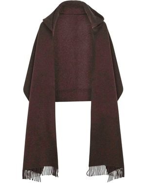 Brunello Cucinelli Cape mit Kapuze - Braun